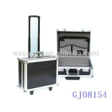 portable aluminum trolley luggage wholesale with strong frame&corner manufacturer